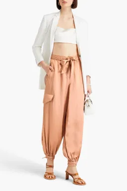 Zimmermann Wonderland Harem Cargo Pant Antique Rose Size 0 / AU 8 for rent on The Volte - image 1