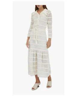 Zimmermann Lyre Shirt Dress Ivory Size 1 / AU 10 for rent on The Volte - image 1