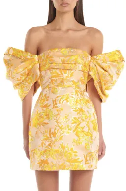 Eliya The Label Raquel Dress Floral Yellow Size AU 10  for rent on The Volte - image 3