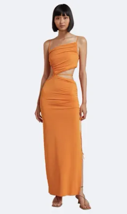 Bec & Bridge Dilkon Maxi Dress Orange Size AU 8 for rent on The Volte - image 1