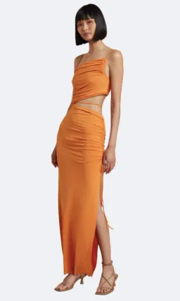 Bec & Bridge Dilkon Maxi Dress Orange Size AU 8 for rent on The Volte - image 3