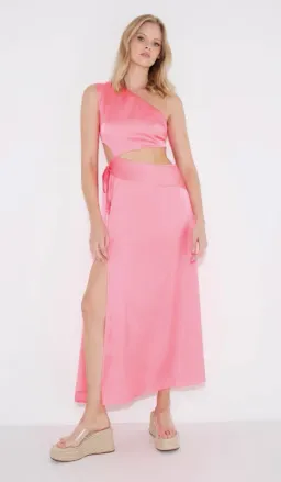 Sonya Moda, Zahra Dress In Flamingo Pink Size AU 8  for rent on The Volte - image 1