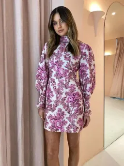 Alemais Isla Mini Dress Print Size 8 for rent on The Volte - image 3