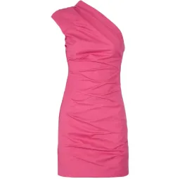 Camilla and Marc Low Rider One Shoulder Mini Dress Pink Size 10 for rent on The Volte - image 4