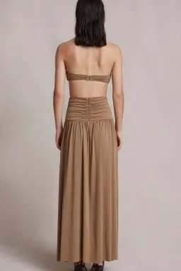Bec & Bridge Vixen Bandeau and Maxi Skirt Set in Sepia Brown Size AU 8 for rent on The Volte - image 3