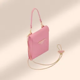 2023 Prada Saffiano Leather Mini Bag Petal Pink for rent on The Volte - image 1