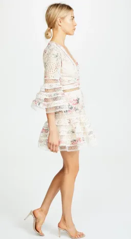 Zimmermann Laelia Diamond Flutter Dress Floral Size 1 / Au 8 for rent on The Volte - image 4