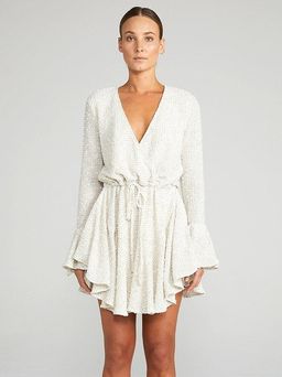 Shona Joy Aimee frill cuff sleeve mini dress - Current Season  for rent on The Volte - image 1