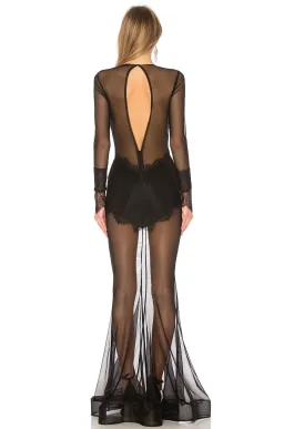 Michael Costello Martin Gown Black Size AU 8 for rent on The Volte - image 2