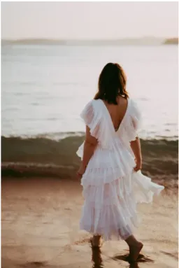 ROOH Collective Daphne Midi Dress White Size 12  for rent on The Volte - image 2