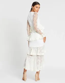 Nicola Finetti Maia Dress White Size 6 for rent on The Volte - image 3