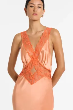 Sir The Label Aries Cut Out Gown Peach Size 6 for rent on The Volte - image 2
