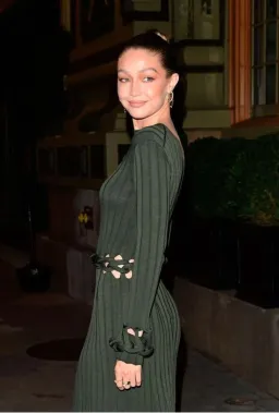 Dion Lee Radiance Rib Braid LS Dress Olive Size 8 for rent on The Volte - image 5