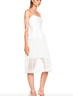 Nicholas Honeycomb Ball Dress White Size 8 for rent on The Volte - image 2