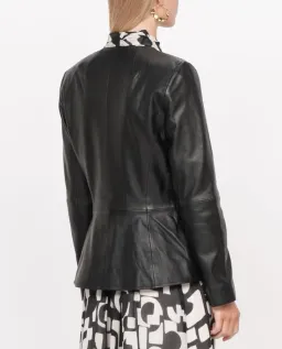 Veronica Maine Soft Leather Jacket Black Size 12 for rent on The Volte - image 3