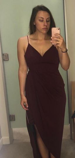 Shona Joy Core Cocktail Dress Burgundy Size 10 for rent on The Volte - image 5