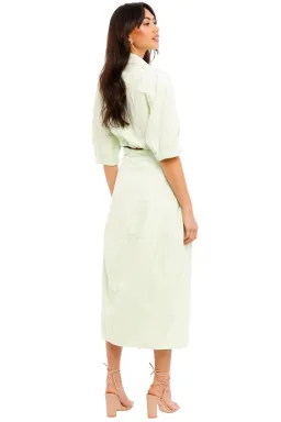 Camilla And Marc Kyra Cocoon Midi Dress Sour Apple Size 10 for rent on The Volte - image 2