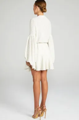 Shona Joy Aimee Balloon Dress White Size 8 for rent on The Volte - image 2