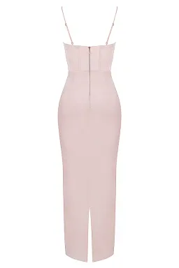 House of CB Charmaine Blush Corset Maxi Dress Size M /AU 10  for rent on The Volte - image 8