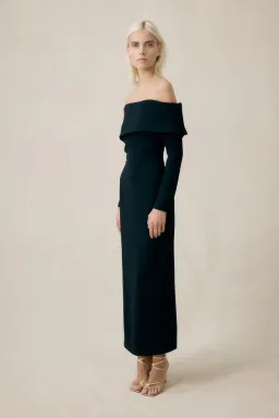 Manning Cartell Another Time Off-Shoulders Dress Black Size 6  for rent on The Volte - image 1