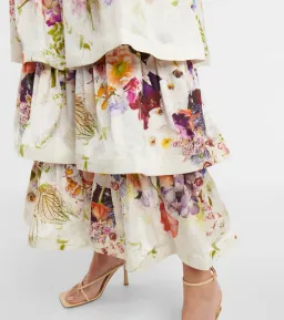 Zimmermann Prima Tiered Floral Midi-Dress Multi Floral Size 4/Au 16 for rent on The Volte - image 3
