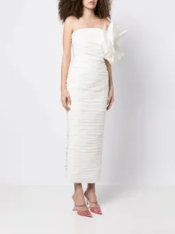 Rachel Gilbert Evana Midi Dress in Coconut Size 8 for rent on The Volte - image 2