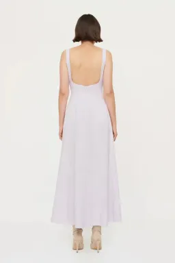 Clea Remy Bustier Midi Dress in Lilac Size XS / Au 6 for rent on The Volte - image 3