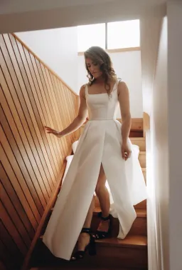 Arietta Australia Maddie Mikado Wedding Gown Size 8 for rent on The Volte - image 7