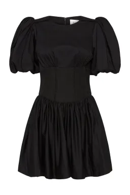 Aje Gianna Puff Sleeve Dress Black Size 12 for rent on The Volte - image 4