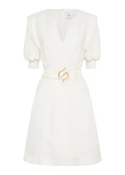 Aje Beacon Structured Mini Dress Ivory Size S/AU 8 for rent on The Volte - image 4