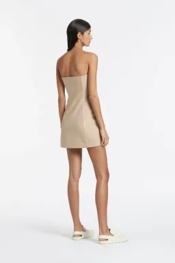 Sir the Label Monte Strapless Mini Dress Tan Size 3 / AU 12 for rent on The Volte - image 2