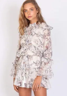  Three Of Something  Vintage Floral Winona Dress Floral Size 10 for rent on The Volte - image 2