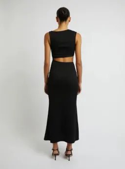 Christopher Esber Serpentine Crystal Stoned Tank Dress Black Size 6 for rent on The Volte - image 3