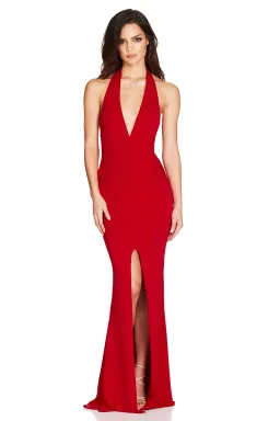 Nookie Illegal Halter Gown Red Size XS/Au 6 for rent on The Volte - image 1