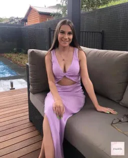 Bec & Bridge Riviera Knit Midi Dress Lilac Size 8 for rent on The Volte - image 5