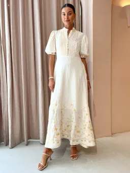 Kate Ford Casuarina Embroidered Gown in Multi Size 6 for rent on The Volte - image 1