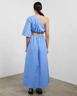 Camilla and Marc Wally One Shoulder Cut Out Maxi Dress in Sky Blue Size 10  for rent on The Volte - image 3