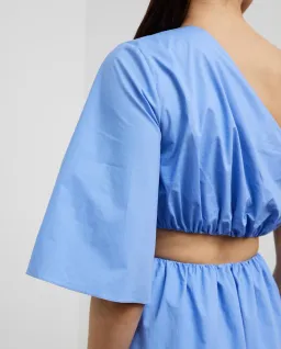 Camilla and Marc Wally One Shoulder Cut Out Maxi Dress in Sky Blue Size 10  for rent on The Volte - image 5