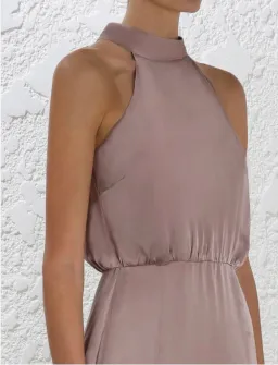 Zimmermann Sueded Picnic Dress Mink Size 2 /AU 12 for rent on The Volte - image 3