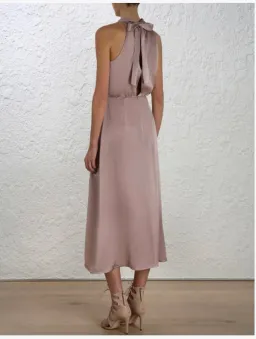 Zimmermann Sueded Picnic Dress Mink Size 2 /AU 12 for rent on The Volte - image 2