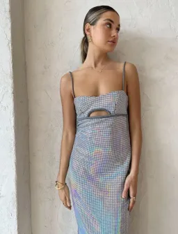 Manning Cartell Platinum Queen Maxi Dress Silver Size 8 for rent on The Volte - image 4