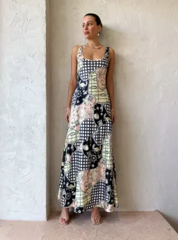 By Nicola Beneath The Stars Slip Dress in Geo Print Size 12 for rent on The Volte - image 1