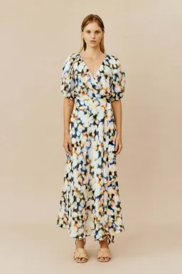 Ginger and Smart Lumiere Wrap Dress Lumiere Multi Print Size 8 for rent on The Volte - image 1