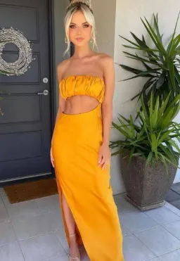 Lexi the Label Talia Dress in Honey Size 8 for rent on The Volte - image 3