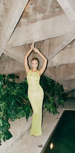 Asta Resort Natalia Dress Chartreuse Size XS / AU 6 for rent on The Volte - image 6