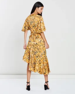 Lover Artiste Wrap Dress Print Size 14 for rent on The Volte - image 3