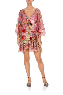 Camilla Layered Frill Short Dress Floral Size XXS/ Au 4 for rent on The Volte - image 1