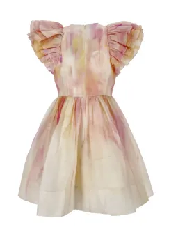  Zimmermann Prima Ruffle Mini Dress Abstract Multi Size 0 / Au 8  for rent on The Volte - image 4