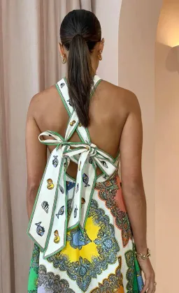 Alemais Trippy Troppo Halter Midi Multi Size AU 8 for rent on The Volte - image 4