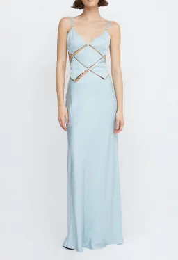 Bec & Bridge Diamond Days Strap Maxi Dress Cloud Blue Size 8 / S for rent on The Volte - image 1